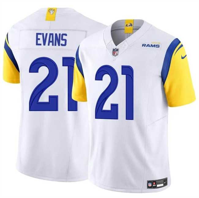 Men & Women & Youth Los Angeles Rams #21 Zach Evans White 2024 F.U.S.E Vapor Untouchable Stitched Jersey->los angeles rams->NFL Jersey